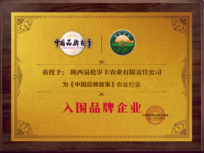 陕西易伦岁丰农业有限责任公司入围《中国品牌故事》栏目,助力智慧助农 品牌强农新篇章